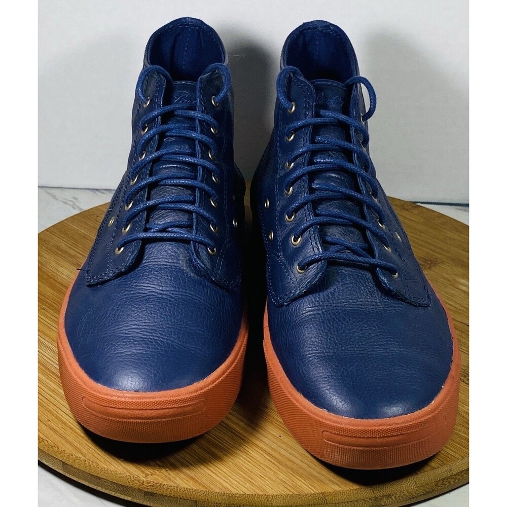 converse jack purcell leather High Top Sneakers Blue Sz Men10.5 Wo 12 - Picture 3 of 7